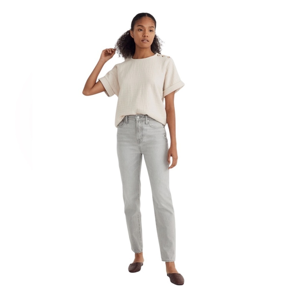 Madewell the perfect vintage straight jean in vervain wash high rise - Picture 2 of 14
